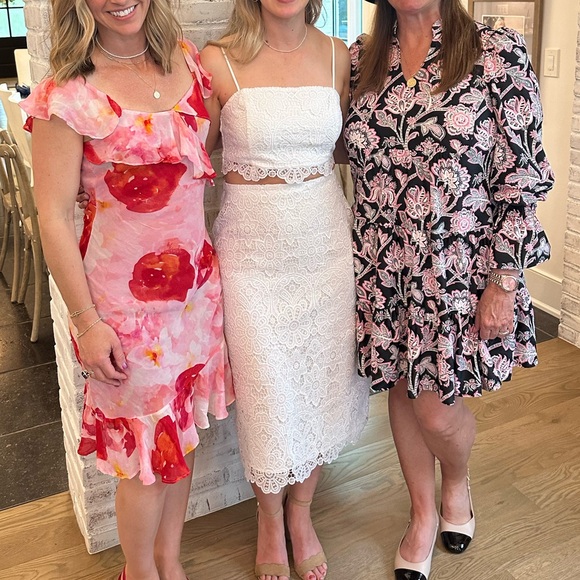 Bridal lace set - skirt and cropped top with tie - Picture 4 of 4